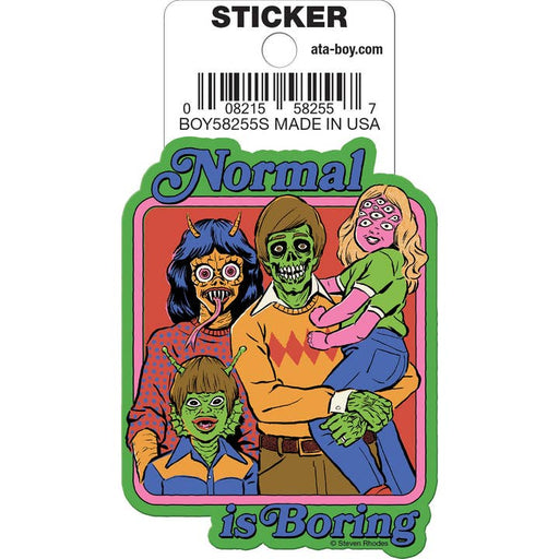 Steven Rhodes: Normal Is Boring Die Cut Vinyl Sticker - 3" - for just $3! 