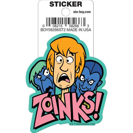 Scooby Doo: Shaggy Zoinks Die Cut Vinyl Sticker - 3" - for just $3! 