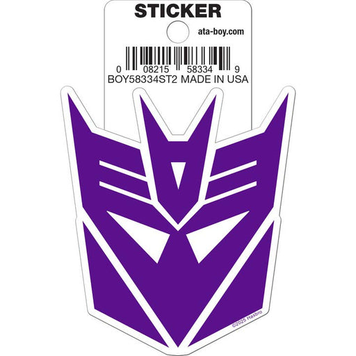 Ata-Boy Stickers: Die Cut Vinyl Sticker - 3" - Transformers - Decepticon Logo - for just $3! 