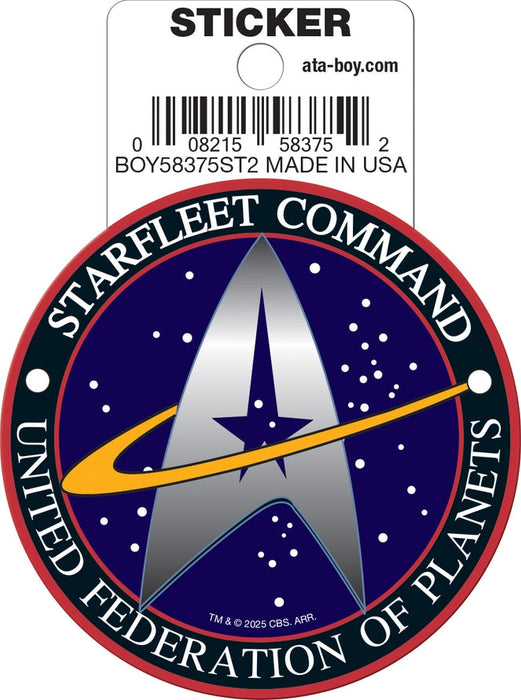 Ata-Boy Stickers: Die Cut Vinyl Sticker - 3" - Star Trek - Starfleet Command Emblem - for just $2.99! 