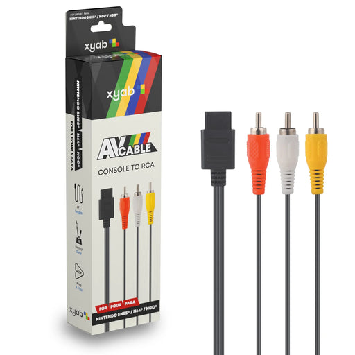 AV Composite Cable For Nintendo SNES / N64 / NGC (from XYAB) - for just $6.99! 