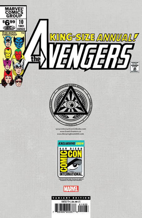 [Signed by Nathan Szerdy] [FOIL] AVENGERS ANNUAL #10 UNKNOWN COMICS NATHAN SZERDY EXCLUSIVE VAR FACSIMILE VIRGIN SDCC 2024 EDITION [IN STOCK] - for just $50! 