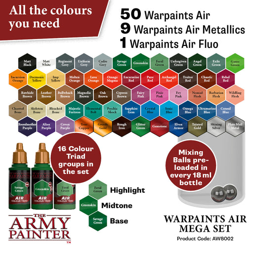 Army Painter Warpaints: Air Mega Set - for just $180! 