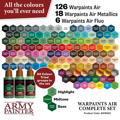 Army Painter Warpaints: Air Complete Set - Premium Miniatures - Just $375! Shop now at Retro Gaming of Denver