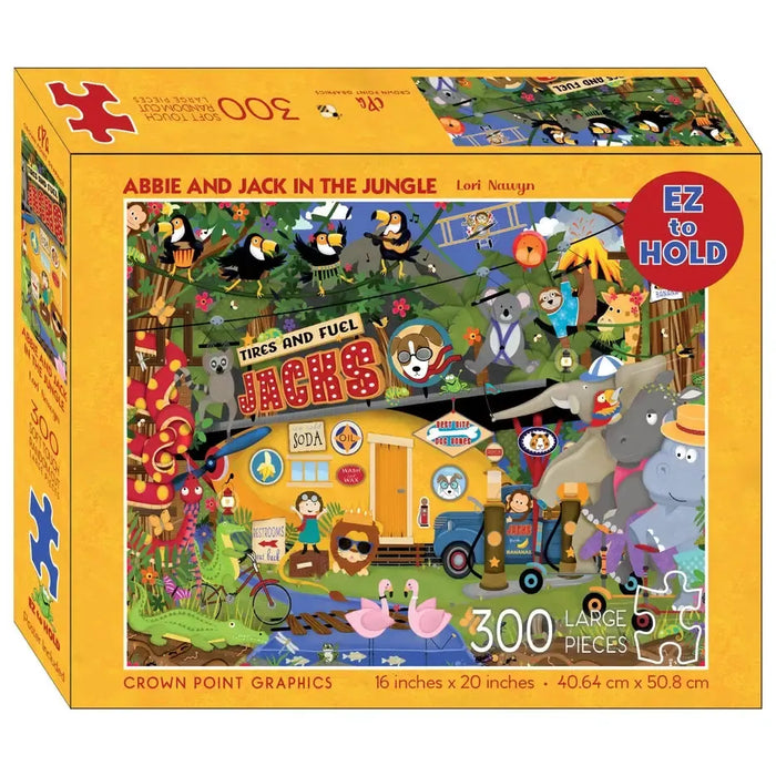 Abbie & Jack in the Jungle 300 Piece Soft Touch Jigsaw Puzzle Crown Point - for just $17.99! 