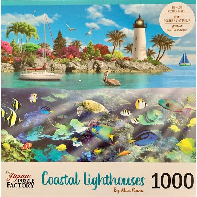 Above & Below Costal Lighthouses 1000 Piece Jigsaw Puzzle Leap Year - for just $14.99! 