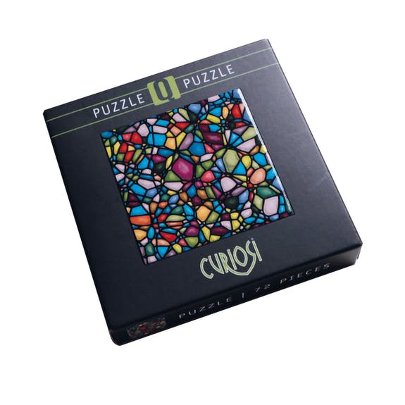 Abstract Color Mix Q 72 Piece Pocket Jigsaw Puzzle Curiosi - for just $6.99! 