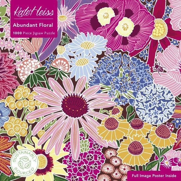 Abundant Floral by Kate Heiss 1000 Piece Jigsaw Puzzle Flame Tree - for just $19.99! 
