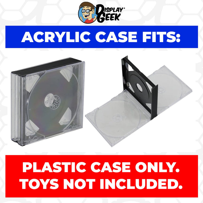 Acrylic Case for CD Double Disc Standard Jewel Cases, 4mm thick, UV Resistant & Magnetic Slide Bottom - Just $24.99! Shop now at Retro Gaming of Denver