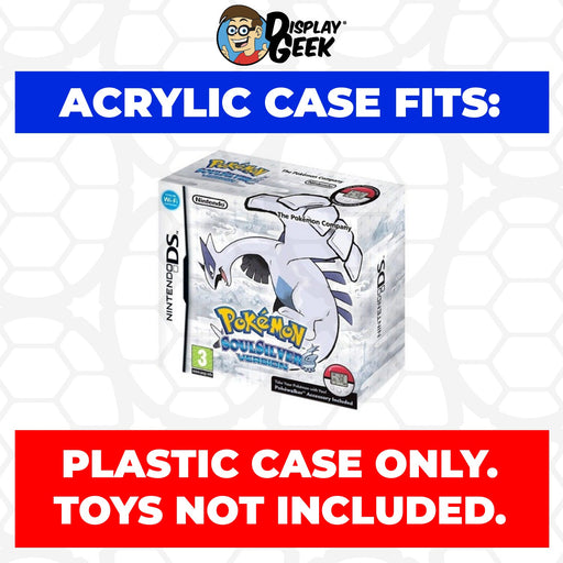 Acrylic Case for Nintendo DS Pokemon SoulSilver Version Video Game Boxes, 4mm thick, UV Resistant & Magnetic Slide Bottom - Just $24.99! Shop now at Retro Gaming of Denver