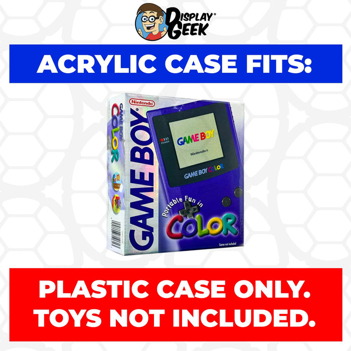 Acrylic Case for Nintendo Game Boy Color Original Video Game Console Box, 4mm thick, UV Resistant & Magnetic Slide Bottom - for just $29.99! 