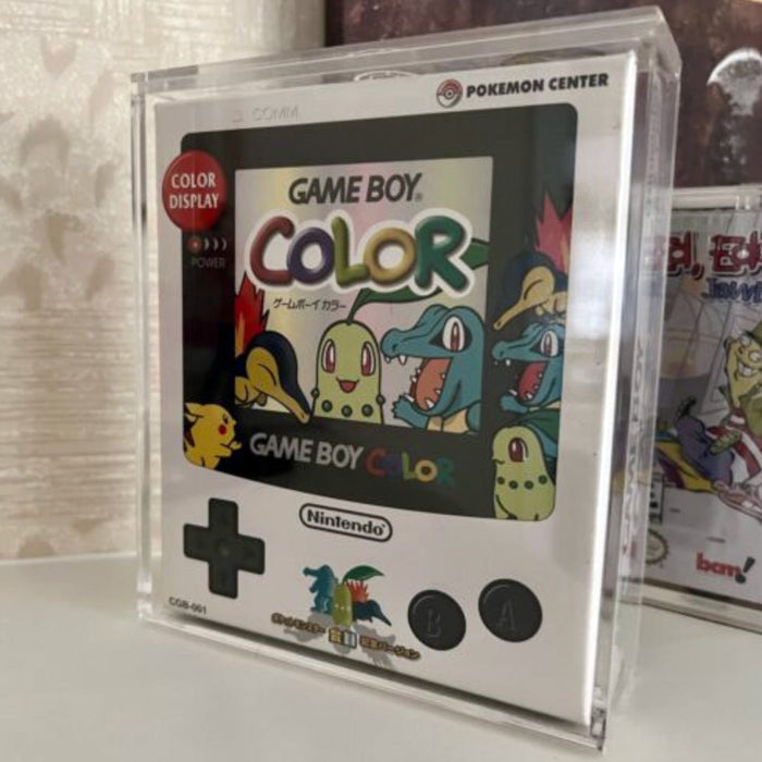 Acrylic Hard Case for GAME BOY COLOR Video Game Console Box (4mm thick, UV & Slide Bottom) Fits: 6h x 5.25w x 1.5d - for just $29.99! 