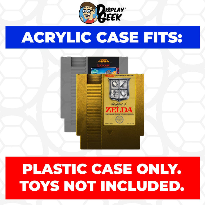 Acrylic Case for NES Nintendo Standard Video Game Cartridges, 4mm thick, UV Resistant & Magnetic Slide Bottom - Just $19.99! Shop now at Retro Gaming of Denver