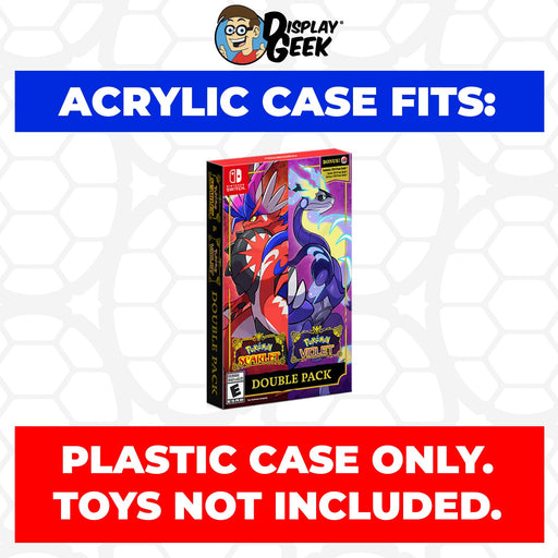 Acrylic Case for Nintendo Switch Pokemon Scarlet & Pokemon Violet Double Pack SE Video Game Boxes, 4mm thick, UV Resistant & Magnetic Slide Bottom - Just $24.99! Shop now at Retro Gaming of Denver