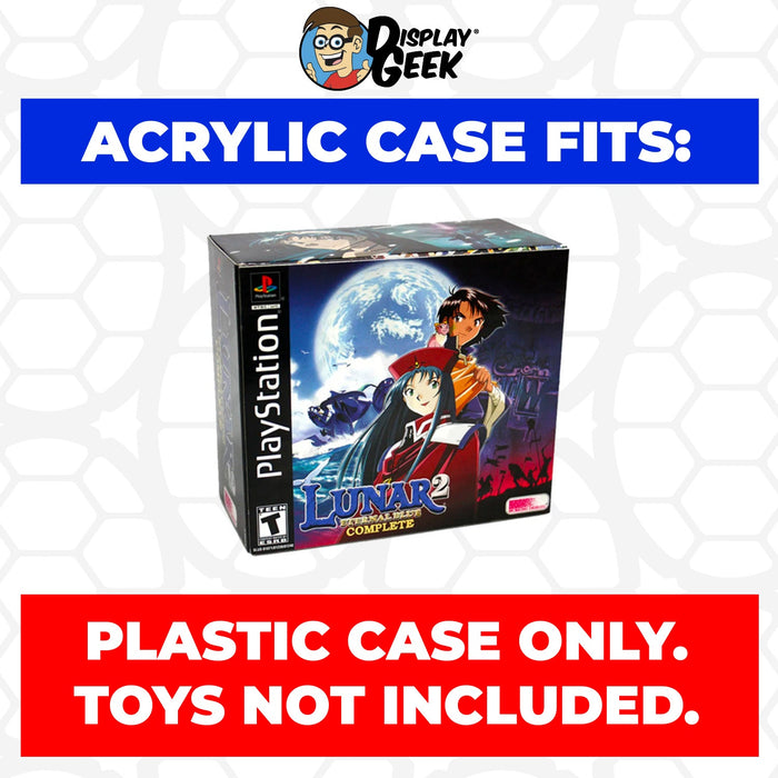 Acrylic Case for PS1 Playstation 1 Lunar 2 Eternal Blue Complete SE Video Game Cases, 4mm thick, UV Resistant & Magnetic Slide Bottom - Just $24.99! Shop now at Retro Gaming of Denver