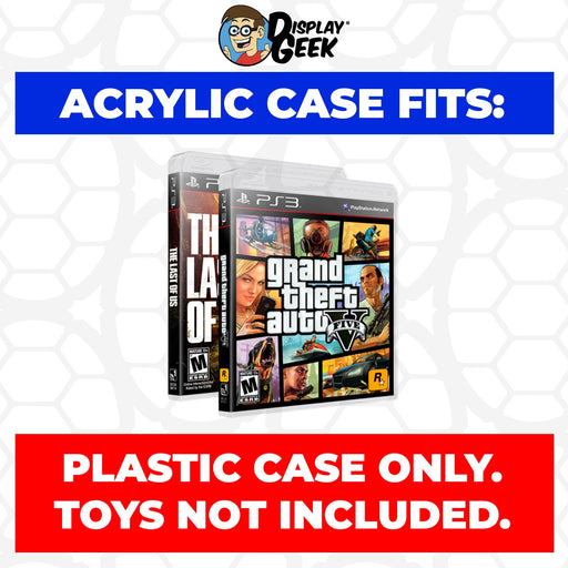 Acrylic Case for PS3 Playstation 3 Standard Video Game Cases, 4mm thick, UV Resistant & Magnetic Slide Bottom - Just $24.99! Shop now at Retro Gaming of Denver