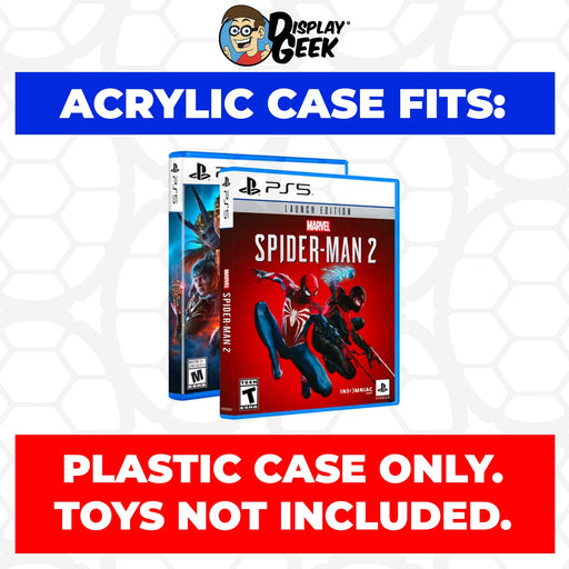 Acrylic Case for PS5 Playstation 5 Standard Video Game Cases, 4mm thick, UV Resistant & Magnetic Slide Bottom - Just $24.99! Shop now at Retro Gaming of Denver