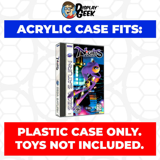 Acrylic Case for Sega Saturn Long & Tall Video Game Cases, 4mm thick, UV Resistant & Magnetic Slide Bottom - Just $24.99! Shop now at Retro Gaming of Denver