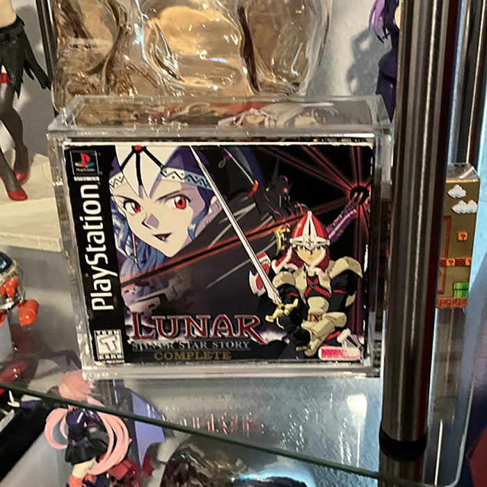 Acrylic Hard Case for PS1 LUNAR 1 SILVER STAR STORY SE Video Game Box (4mm thick, UV & Slide Bottom) - for just $24.99! 