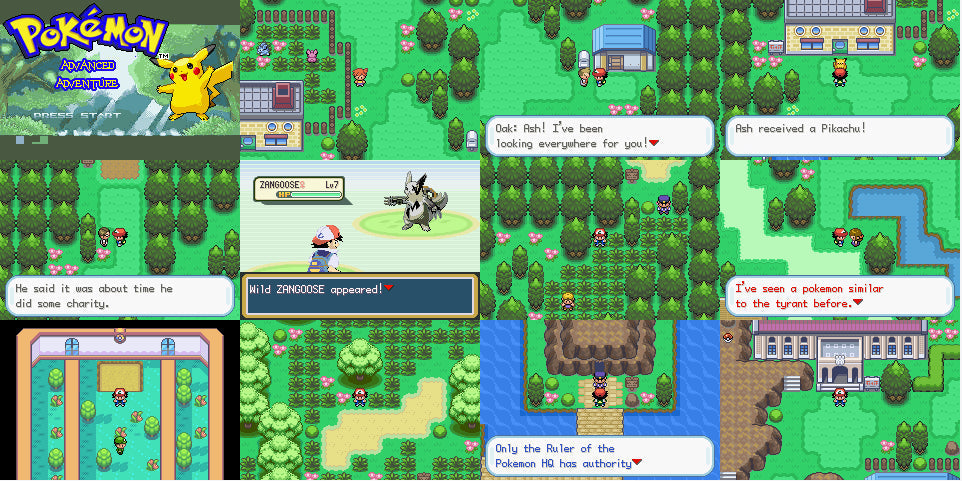 Pokemon Advanced Adventure GBA ROM Hack Video Game Boy Advance Custom - for just $18.49! 