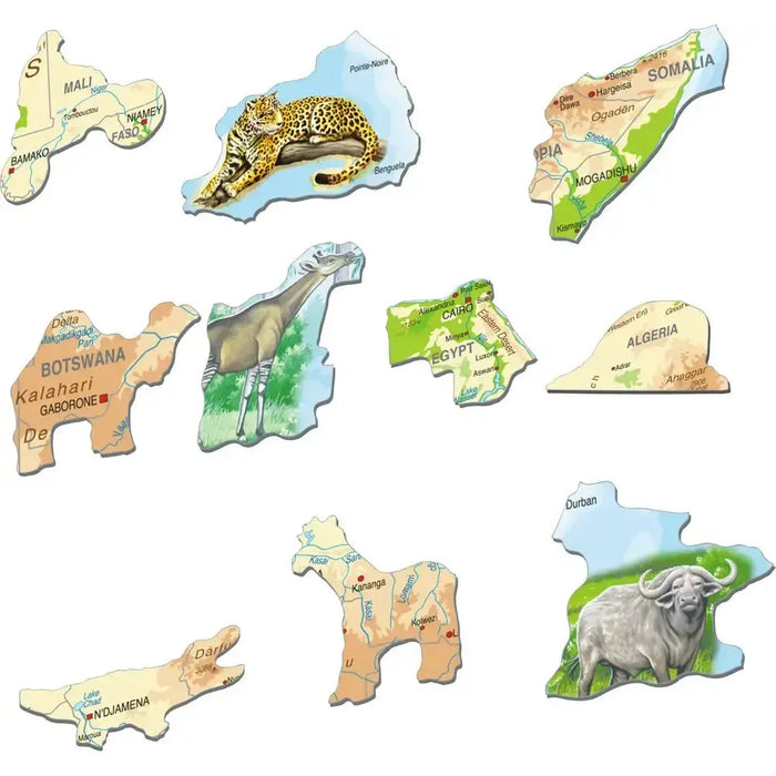 Africa Map 63 Piece Tray Jigsaw Puzzle Larsen - for just $11.99! 