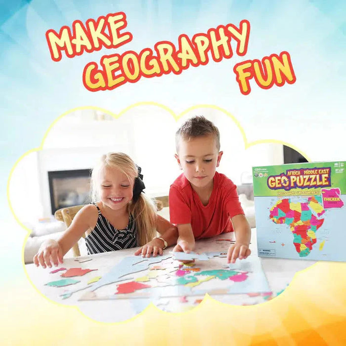 Africa & Middle East GeoPuzzle 65 Piece Jigsaw Puzzle Geotoys - for just $21.99! 