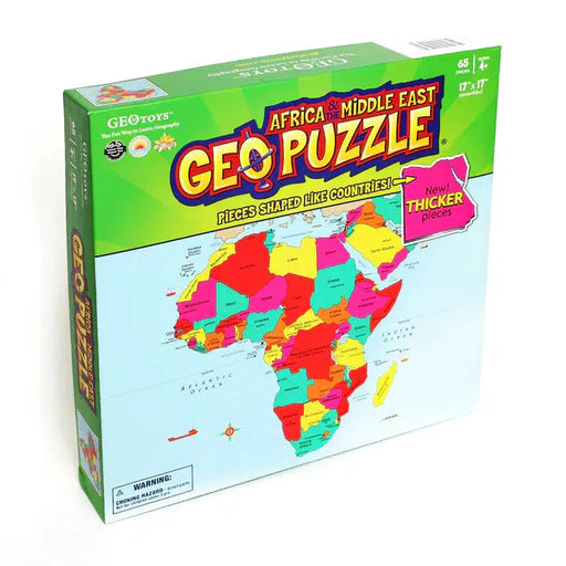 Africa & Middle East GeoPuzzle 65 Piece Jigsaw Puzzle Geotoys - for just $21.99! 