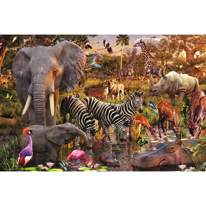 African Animal World 3000 Piece Jigsaw Puzzle Ravensburger - for just $49.99! 