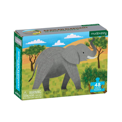 African Elephant 48 Piece Mini Jigsaw Puzzle Mudpuppy - for just $4.99! 