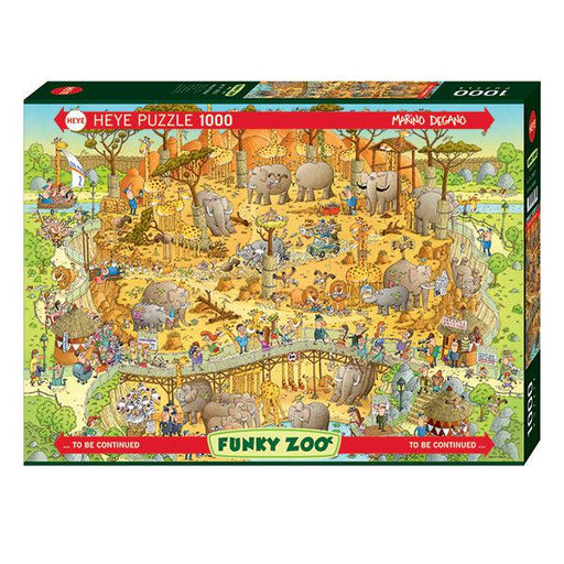 African Habitat Funky Zoo 1000 Piece Jigsaw Puzzle Heye - for just $29.99! 