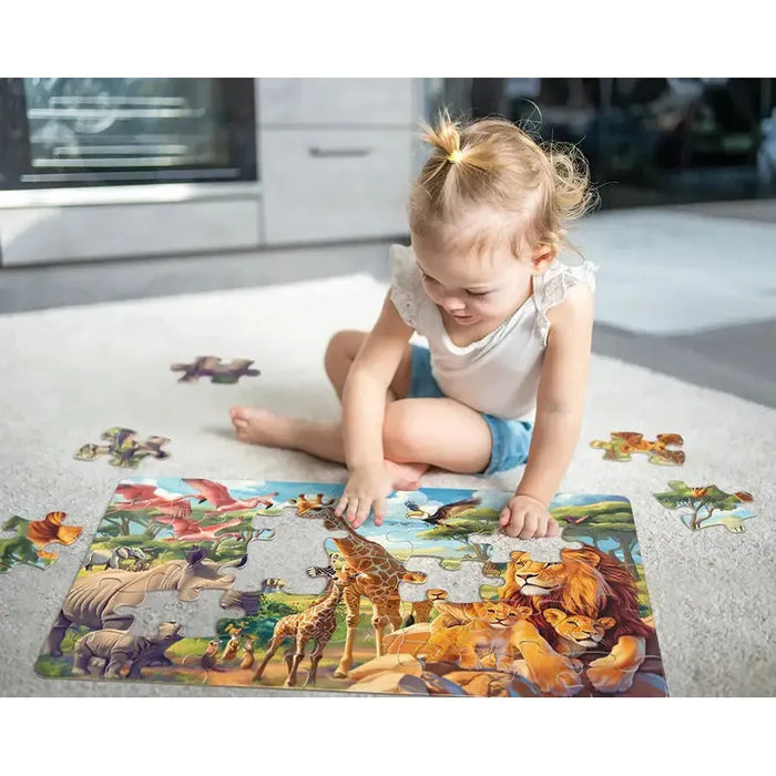 African Plains 35 Piece Floor Jigsaw Puzzle Cobble Hill - for just $19.99! 