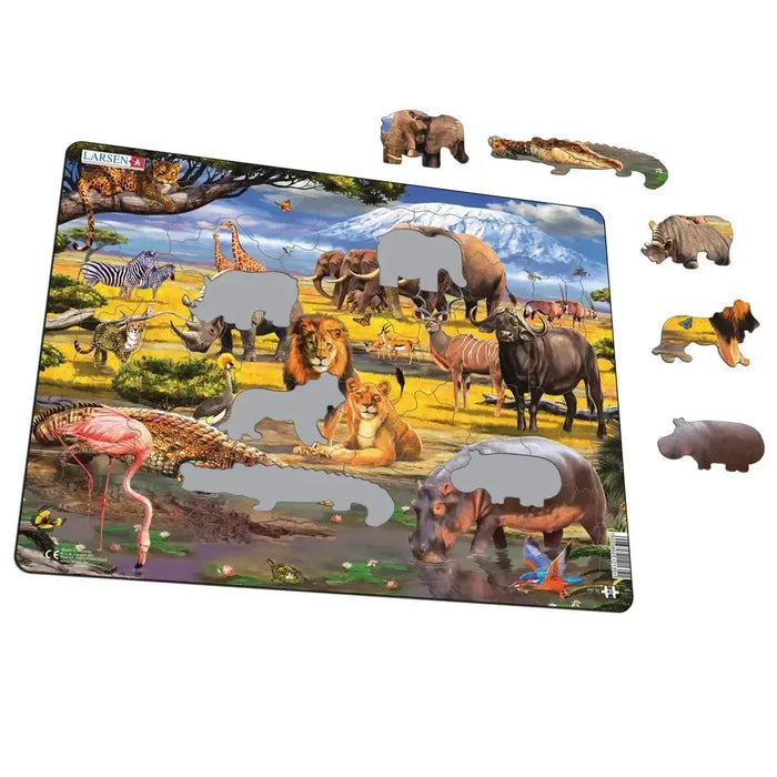 African Savannah 43 Piece Tray Jigsaw Puzzle Larsen - for just $11.99! 