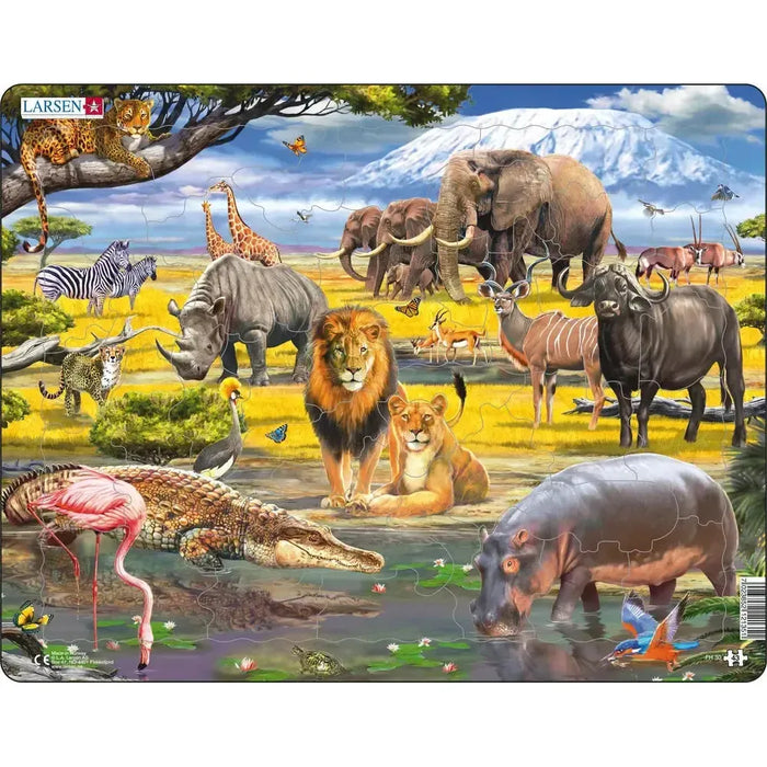 African Savannah 43 Piece Tray Jigsaw Puzzle Larsen - for just $11.99! 