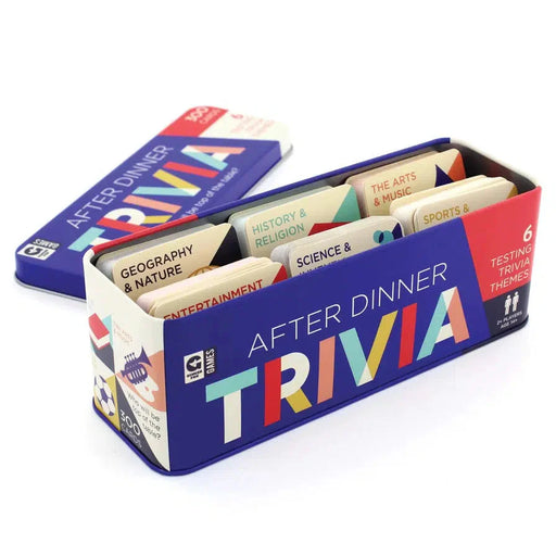 After Dinner Trivia Card Game in Tin Ginger Fox - for just $19.99! 