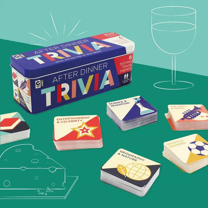 After Dinner Trivia Card Game in Tin Ginger Fox - for just $19.99! 