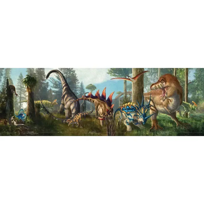 Age of the Dinosaurs 1000 Piece Double-Sided Panoramic Jigsaw Puzzle UPG - for just $21.99! 