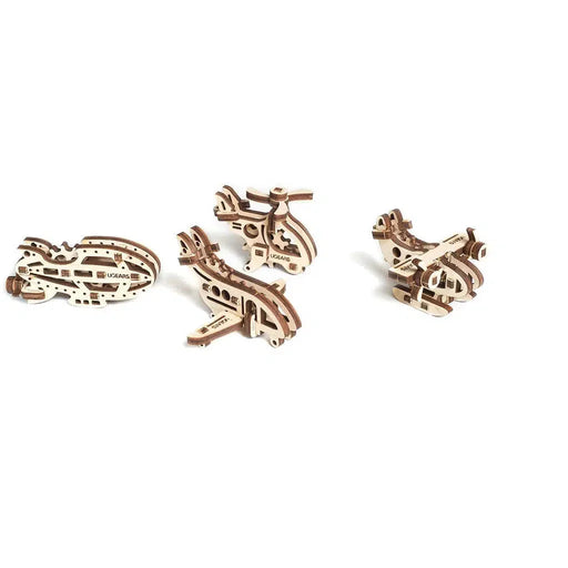 Aircraft Fidgets Set of 4 3D Wood Model Kit UGEARS - for just $13.99! 