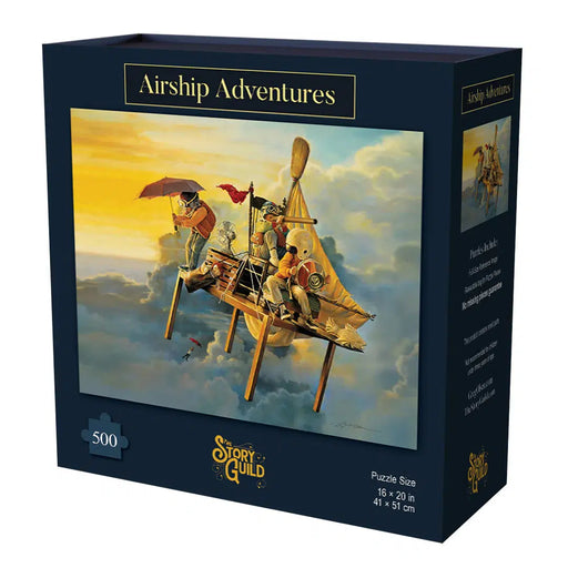 Airship Adventures 500 Piece Jigsaw Puzzle Story Guild - for just $19.99! 