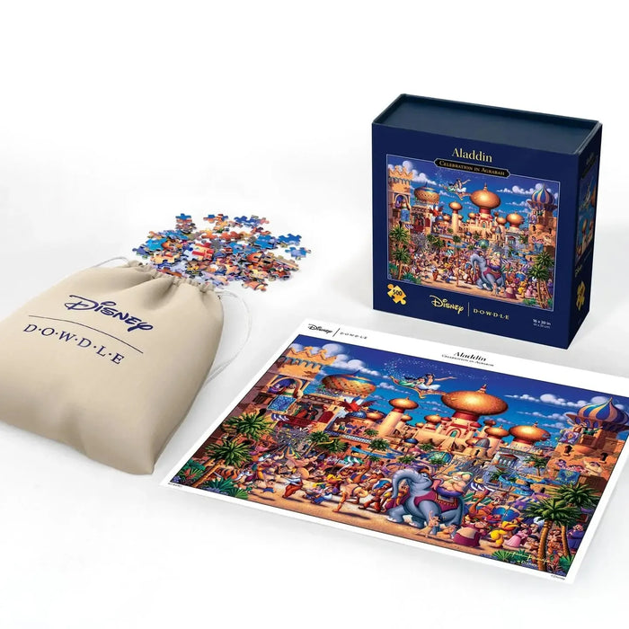 Aladdin Celebration in Agrabah 500 Piece Jigsaw Puzzle Disney x Dowdle - for just $24.99! 