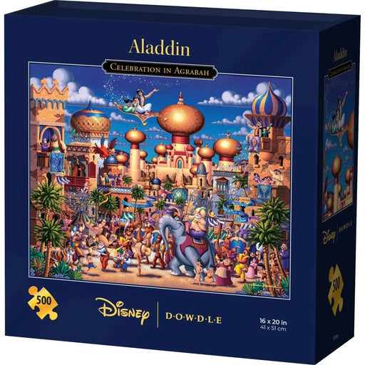 Aladdin Celebration in Agrabah 500 Piece Jigsaw Puzzle Disney x Dowdle - for just $24.99! 