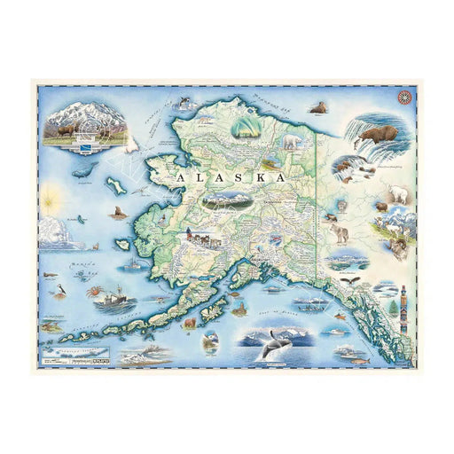 Alaska State 1000 Piece Jigsaw Puzzle Xplorer Maps - for just $24.99! 