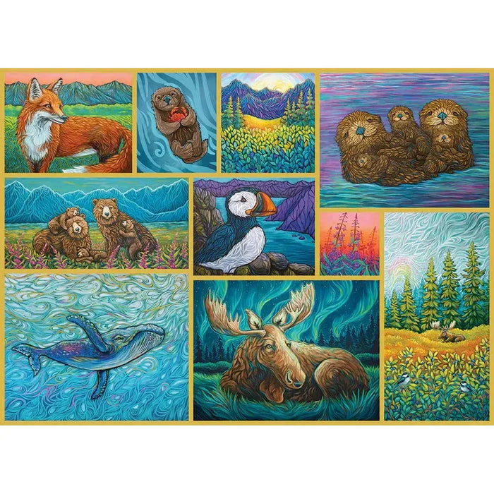 Alaskan Animals 500 Piece Jigsaw Puzzle Cobble Hill - for just $17.99! 
