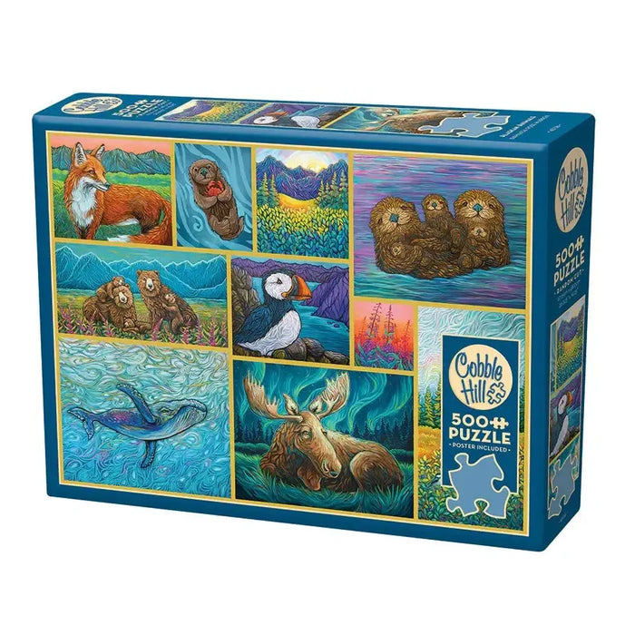 Alaskan Animals 500 Piece Jigsaw Puzzle Cobble Hill - for just $17.99! 