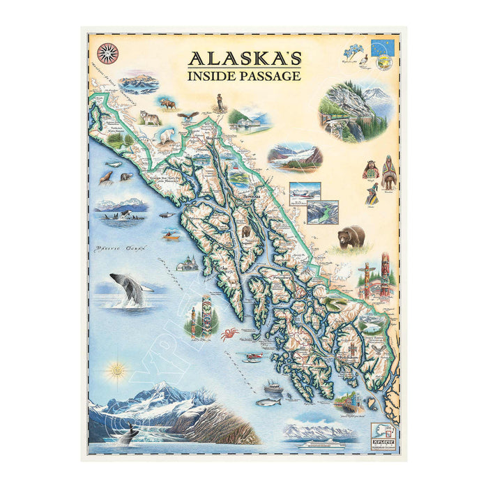 Alaska's Inside Passage 1000 Piece Jigsaw Puzzle Xplorer Maps - for just $24.99! 