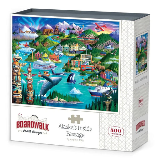 Alaska's Inside Passage 500 Piece Jigsaw Puzzle Boardwalk - for just $21.99! 