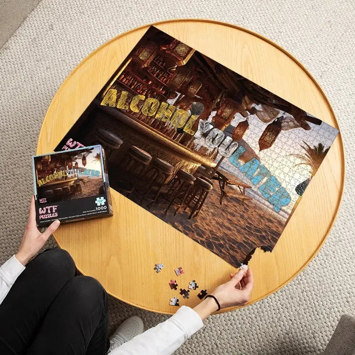 Alcoholyoulater 1000 Piece Jigsaw Puzzle WTF - for just $24.99! 