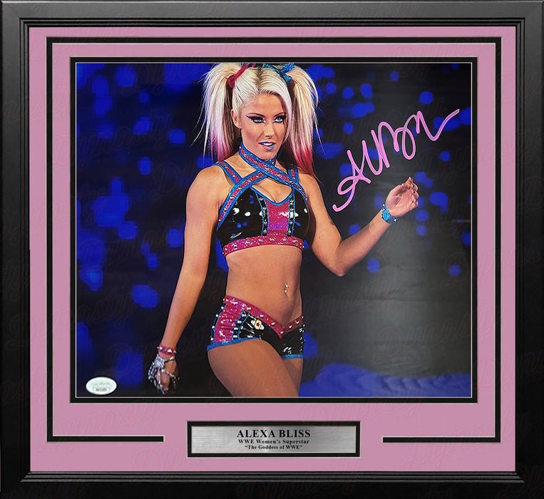 Alexa Bliss Making Her Entrance Autographed Framed WWE Wrestling Photo - for just $199.99! 