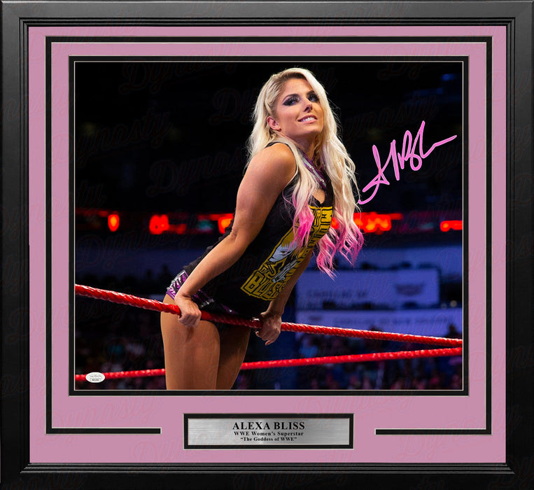 Alexa Bliss Hanging on the Ropes Autographed Framed WWE Wrestling Photo - for just $199.99! 