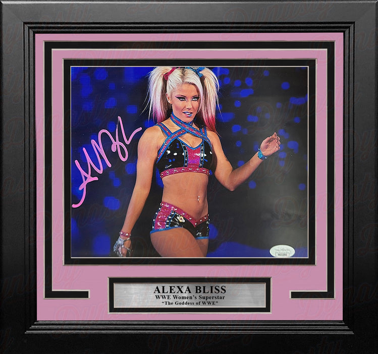 Alexa Bliss Making Her Entrance Autographed Framed WWE Wrestling Photo - for just $199.99! 