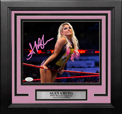 Alexa Bliss Hanging on the Ropes Autographed Framed WWE Wrestling Photo - for just $199.99! 